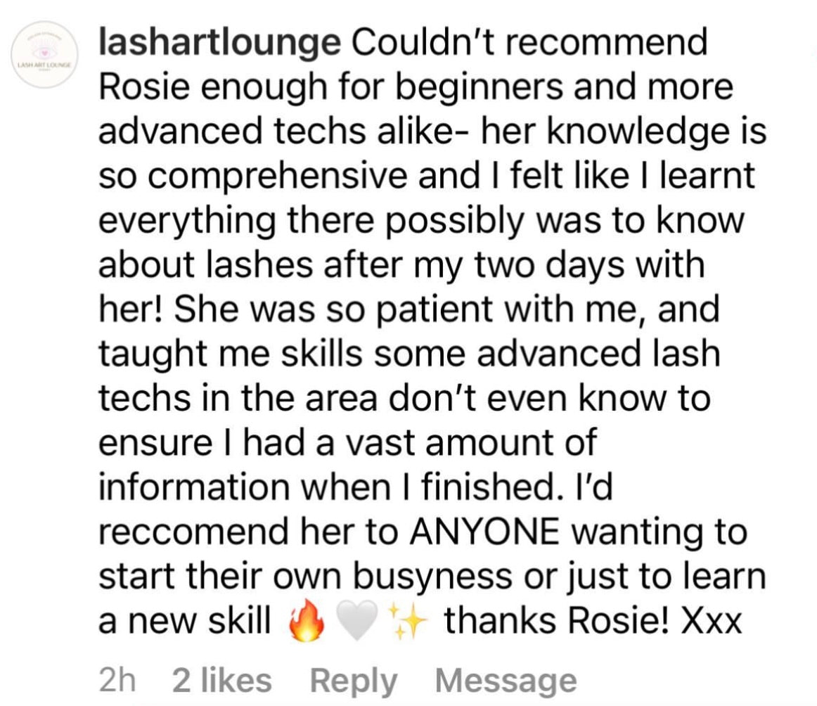 Lash Your Way to 6 Figures - 2 Day In-Person 1:1 Course + Full Kit